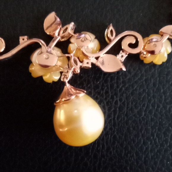 SOUTH SEA GOLDEN CULTURED PEARL, MULTI GEMSTONE BRACELET - Picture 6 of 9